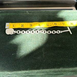 Tiffany & Company 100% Sterling Silver bracelet.  Bracelet with box/ pouch